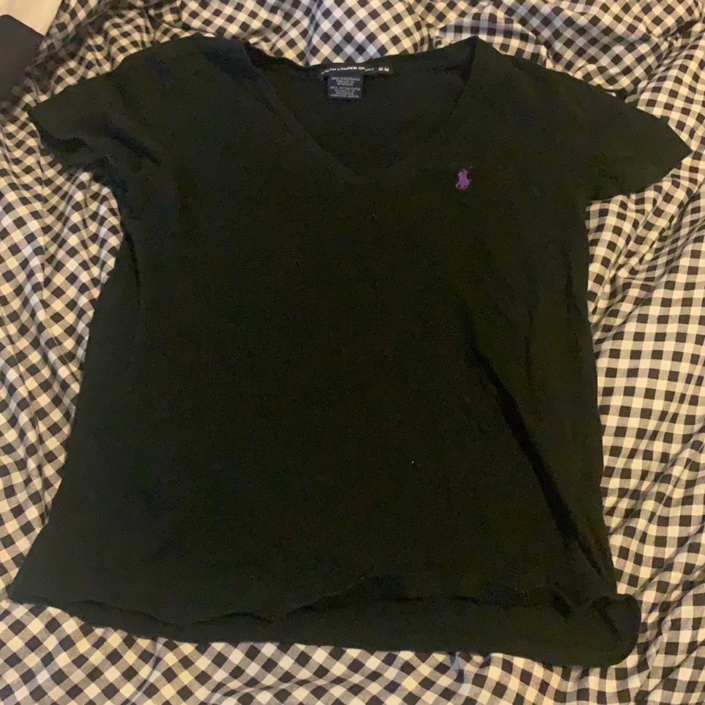 Medium black crew neck shirt soft and cozy